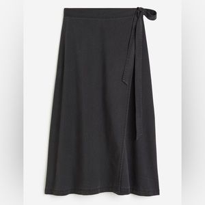 NEW H&M A-Line Denim Wrap Skirt, SZ XS